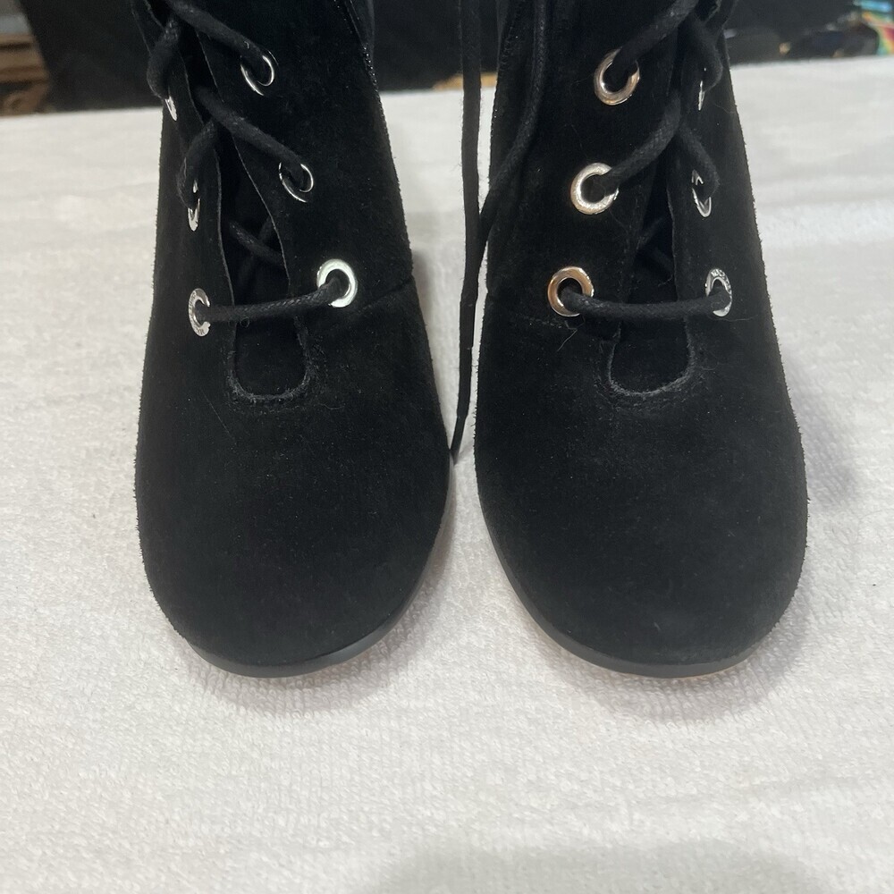 Vince Camuto Teisha Lace Up Ankle Boot Steampunk Festival Costume Victorian 9 - Picture 5 of 8